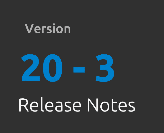 tixxt Release Notes 20-3