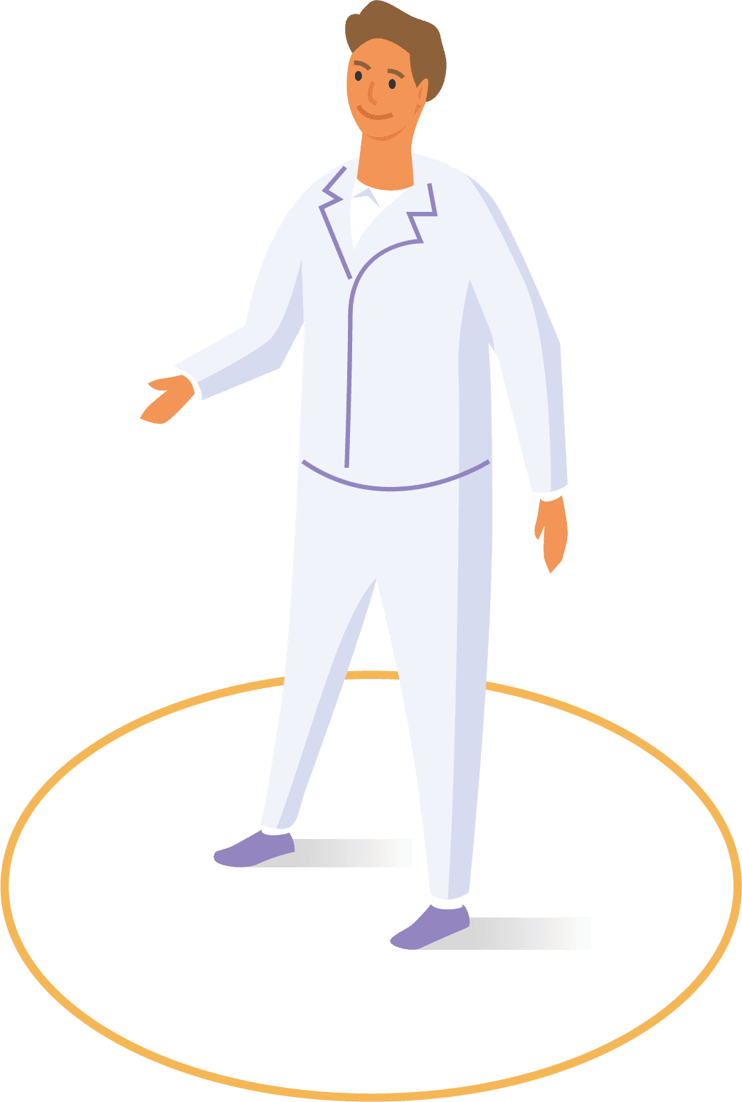 person weiße kleidung illustration
