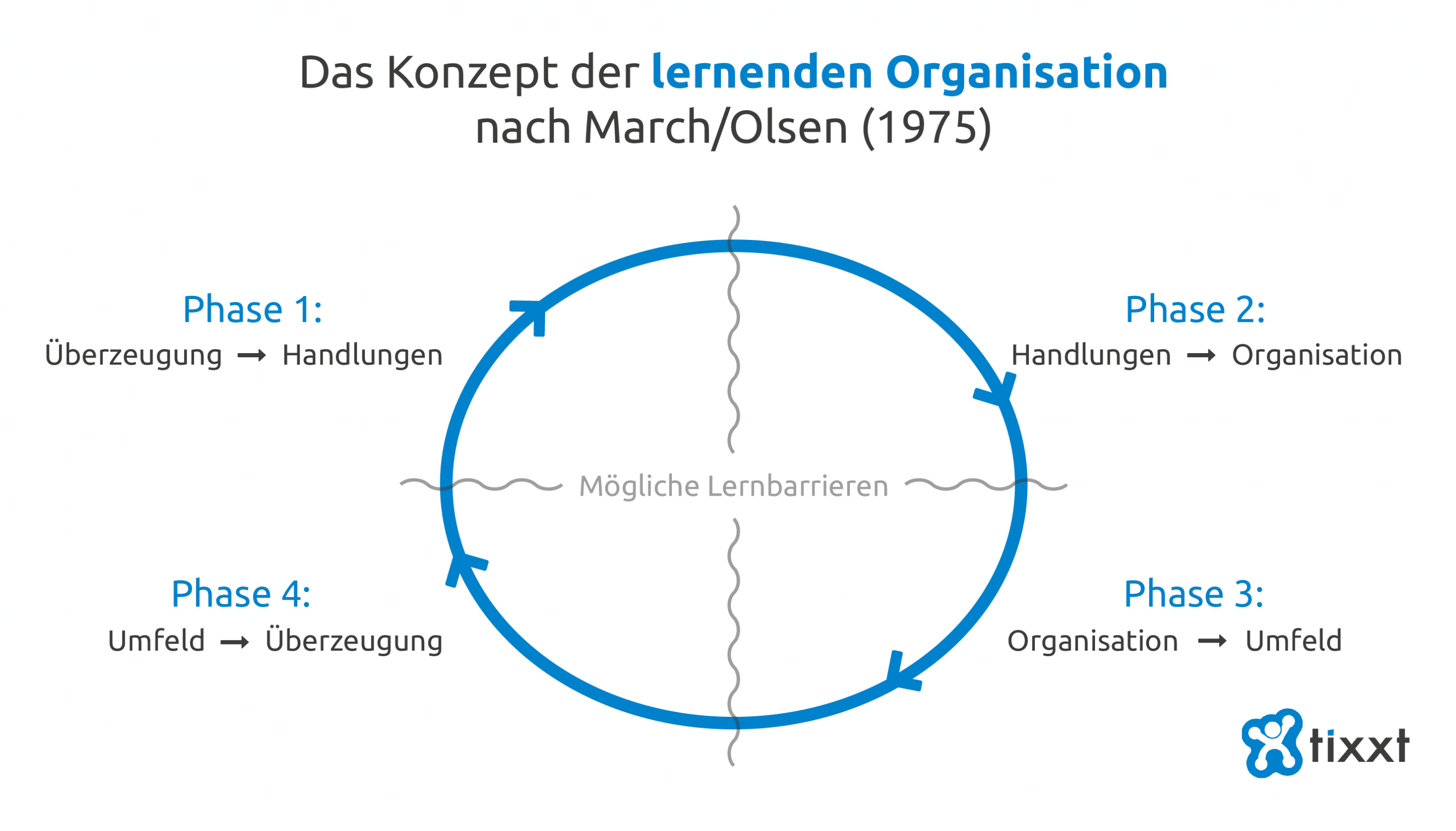Vier Phasen der lernenden Organisation